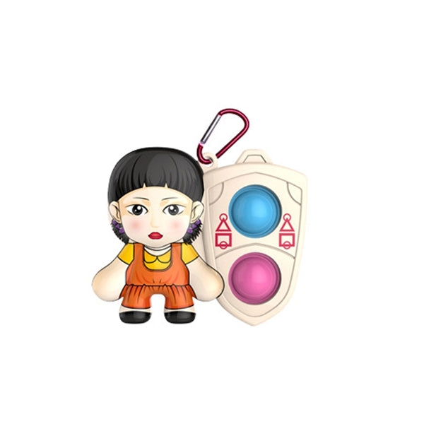 Children Adult Simple Dimple Fidget Keychain Toy