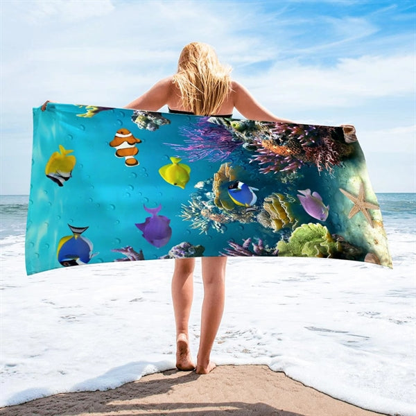 Microfiber Swim Beach Towel for Kids,Women,Men