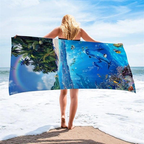 Microfiber Swim Beach Towel for Kids,Women,Men