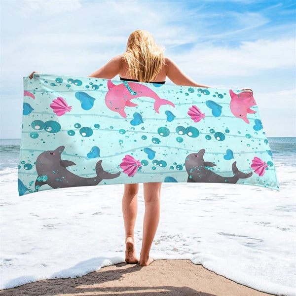 Microfiber Swim Beach Towel for Kids,Women,Men