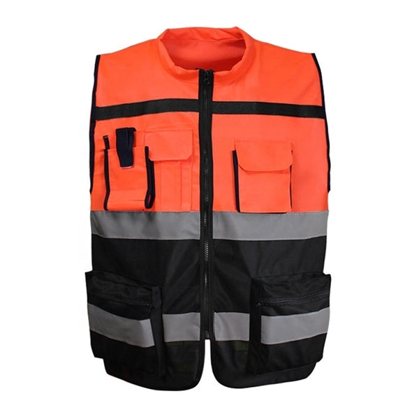 Reflective Engineer Safety Vest With Pockets