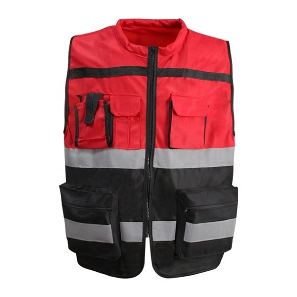 Reflective Engineer Safety Vest With Pockets