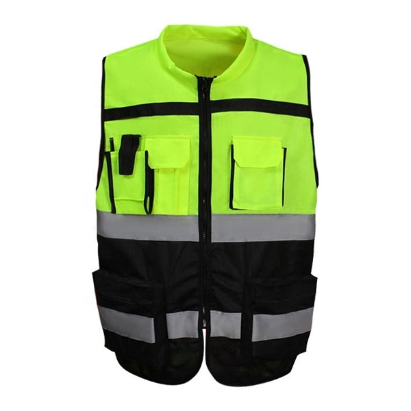 Reflective Engineer Safety Vest With Pockets