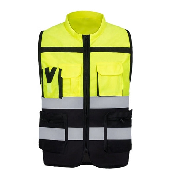Reflective Engineer Safety Vest With Pockets