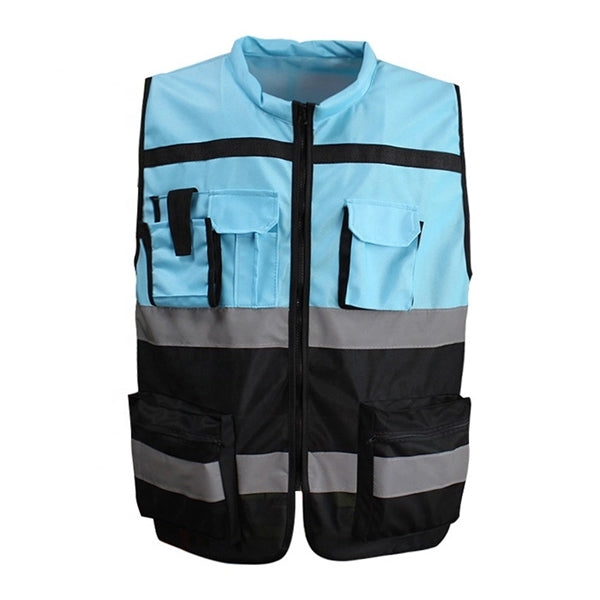 Reflective Engineer Safety Vest With Pockets