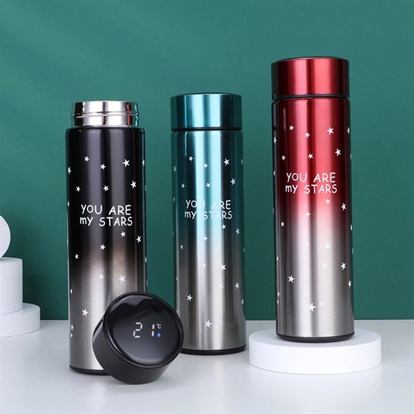 Gradient Smart sports bottle with LED temperature