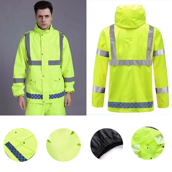 Rain Suit High Visibility Reflective