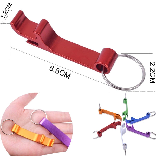 Aluminum Beer Bottle Opener With Keychain