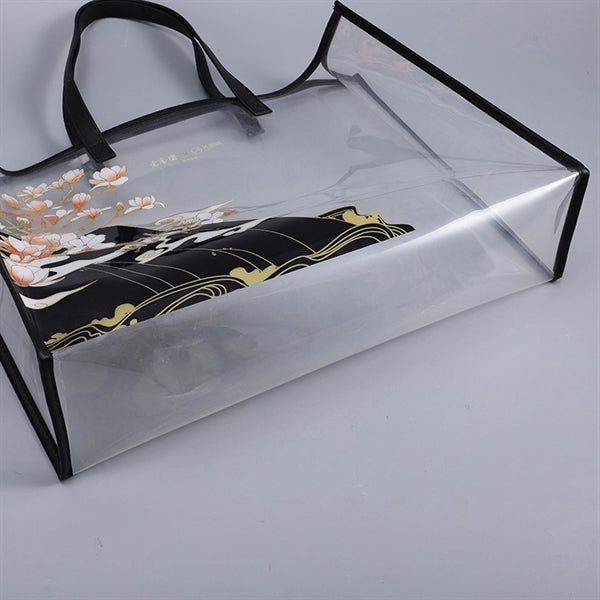 Large Clear Tote Bag Fashion PVC Shoulder Handbag for Women