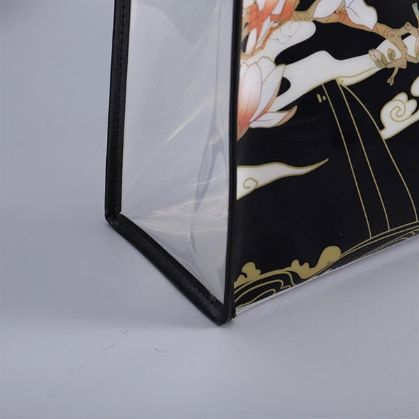 Large Clear Tote Bag Fashion PVC Shoulder Handbag for Women