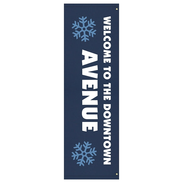 96" x 30" Custom SunbrellaAvenue Banner-2 Color Imprint
