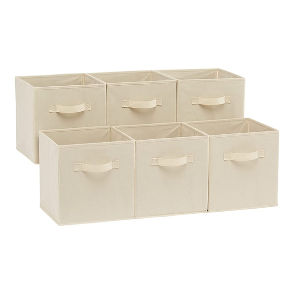 Basics Collapsible Fabric Storage Cubes Organizer