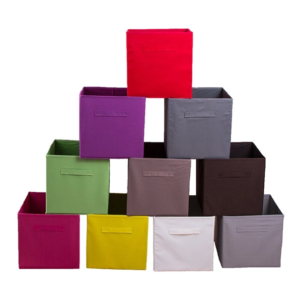 Basics Collapsible Fabric Storage Cubes Organizer