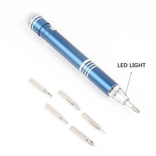 Aluminum Multi-Tool Pocket Screwdriver Flashlight