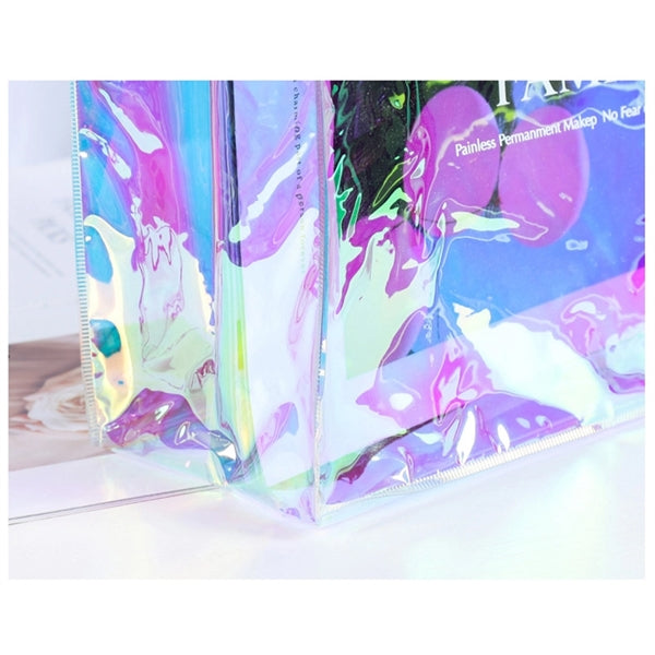 Stadium Approved Hologram Clear Tote Bag with Handles