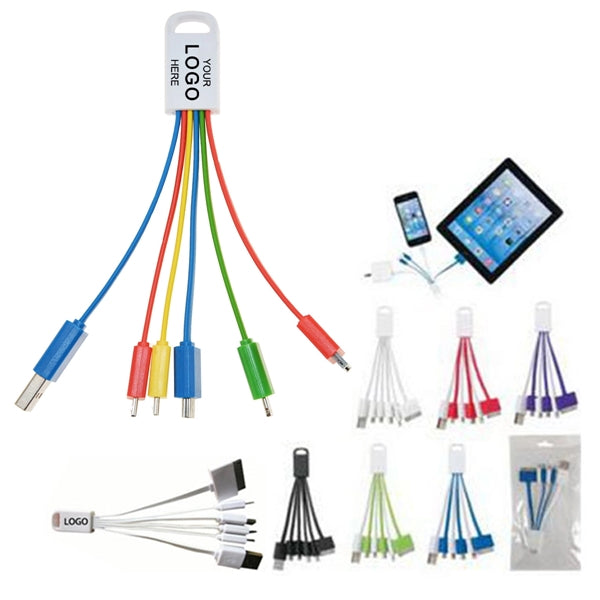 6 In 1 Data Cable Keychain