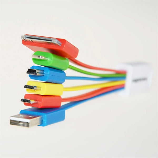 6 In 1 Data Cable Keychain