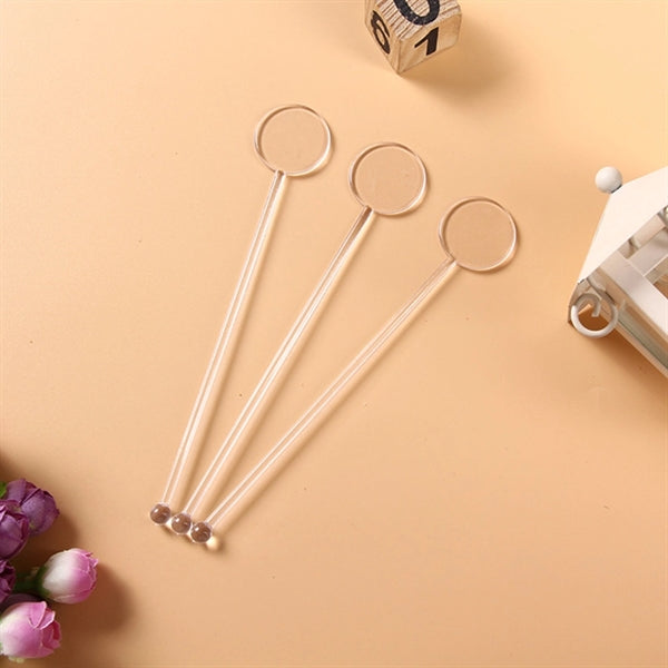 6" Round Plastic Drink Stirrer