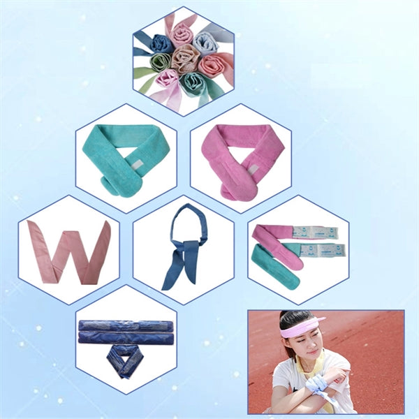 Neck Forehead Ice Cooling Wrap