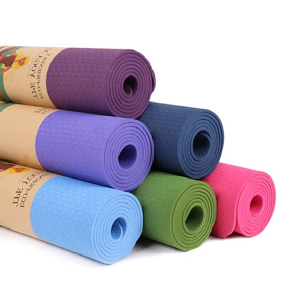 TPE Yoga Mat Non Slip with Alignment Lines