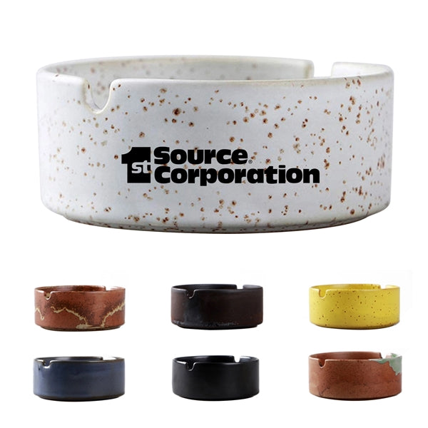 Round Ceramic Ashtray