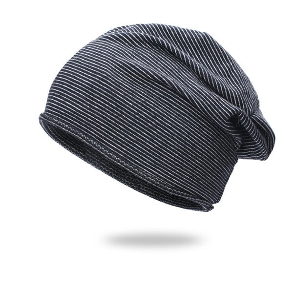 Pinstripe Knit Beanie