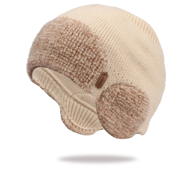 Alaska Woolen Knit Beanie With Ear Protection