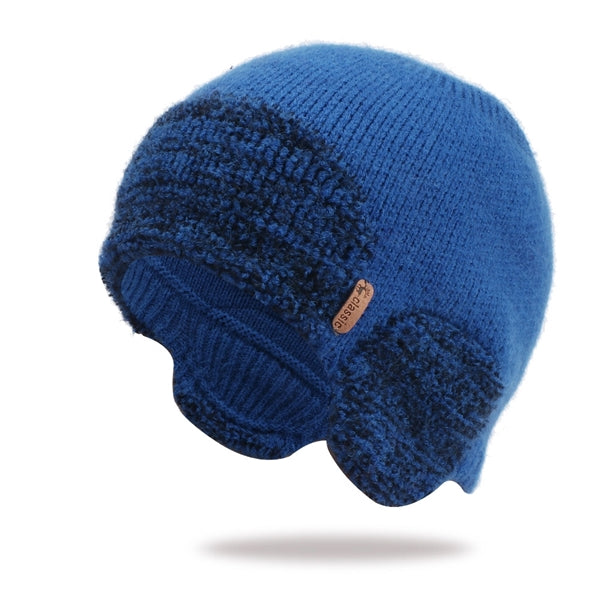 Alaska Woolen Knit Beanie With Ear Protection