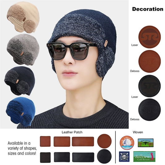 Alaska Woolen Knit Beanie With Ear Protection