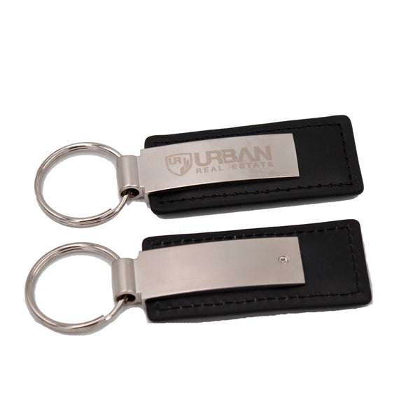 Metal Pen and Leatherette Key Tag Gift Set