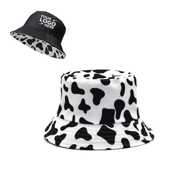 Adult Cow Pattern Bucket Hat