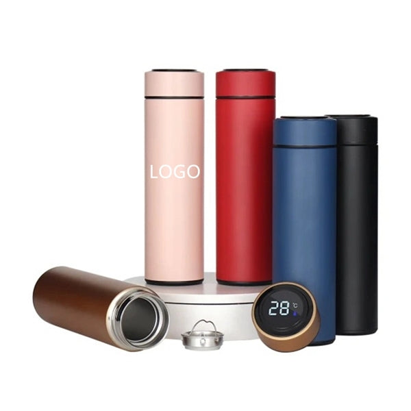 17 oz Water Bottle with LED Temperature Display
