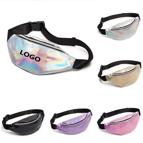 Hologram PU Leather Fanny Waist Pack