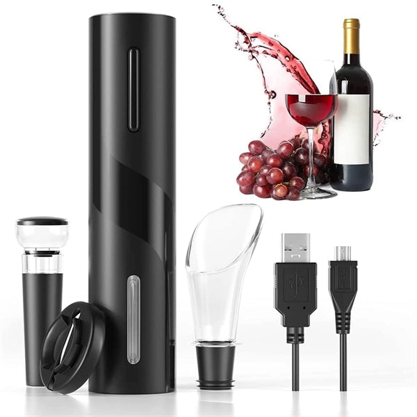 4-in-1 Electric Wine Bottle Opener Kit