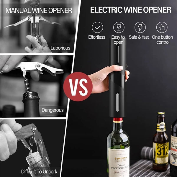 4-in-1 Electric Wine Bottle Opener Kit