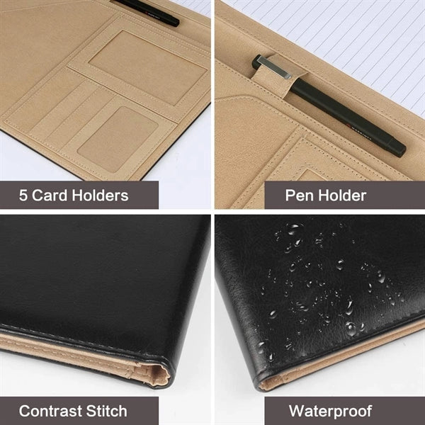 Multifunctional A4 Heathered Padfolio