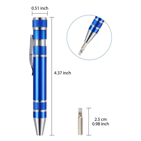 8 in 1 Magnetic Pocket Screwdriver