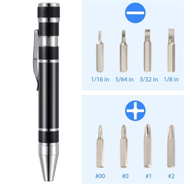 8 in 1 Magnetic Pocket Screwdriver