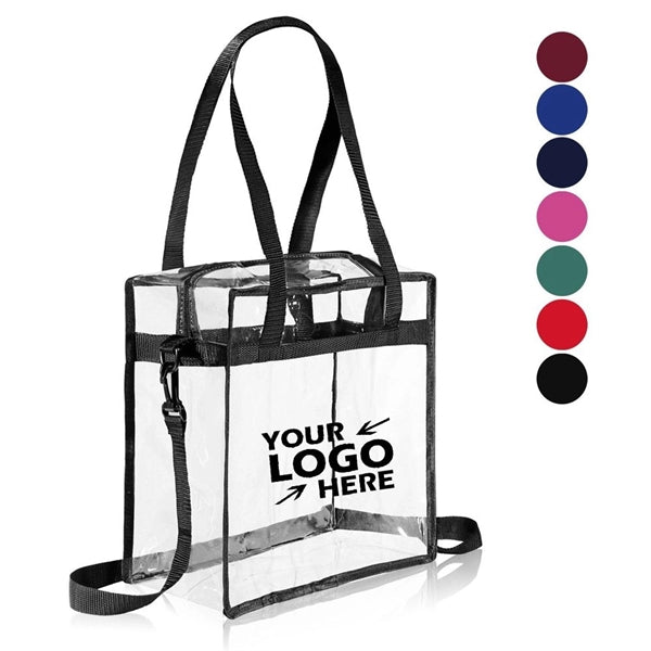 Stadium PVC Clear Tote Bag With Shoulder Strap