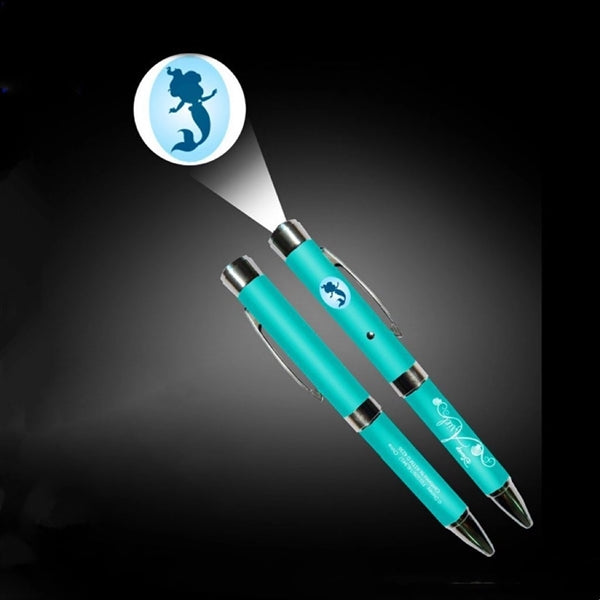 LED Projector Metal Ballpoint Pen
