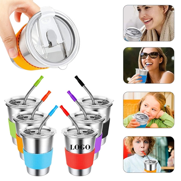 Kids Cups with Straws Spill Proof