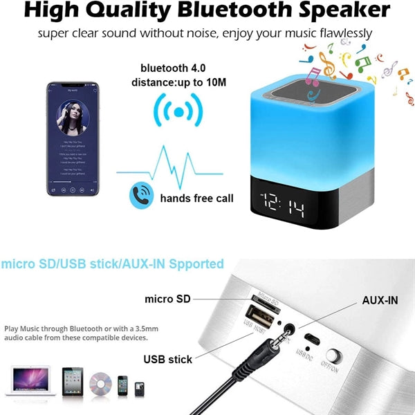 Alarm Clock Bluetooth Speaker