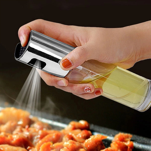 Push Type Glass Oil Spray Bottle