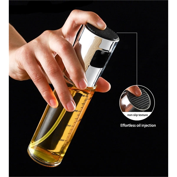 Push Type Glass Oil Spray Bottle
