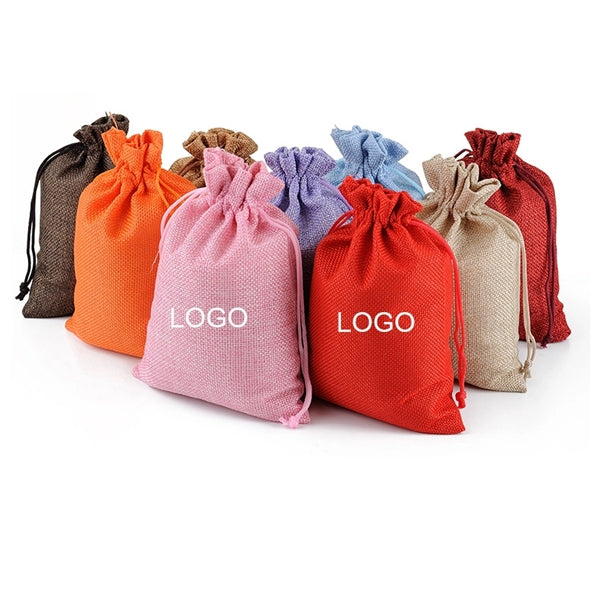 Burlap Drawstring Gift Bags Pouches