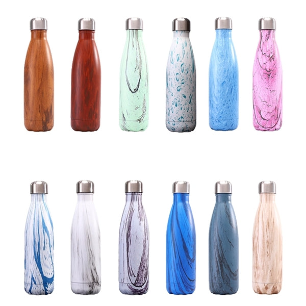 Wood Grain Insulated Stemless Water Bottle