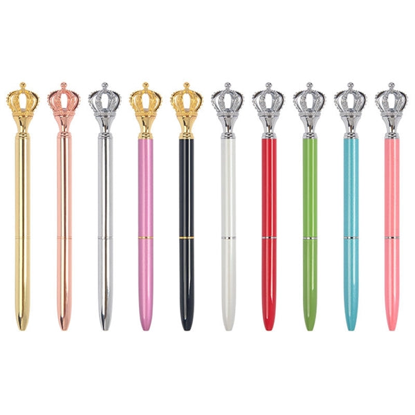 Shiny Metal Royal Crown Ballpoint Pen