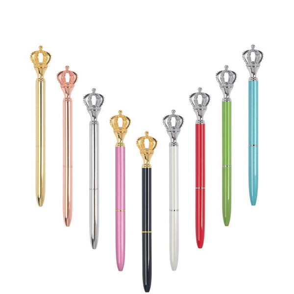Shiny Metal Royal Crown Ballpoint Pen