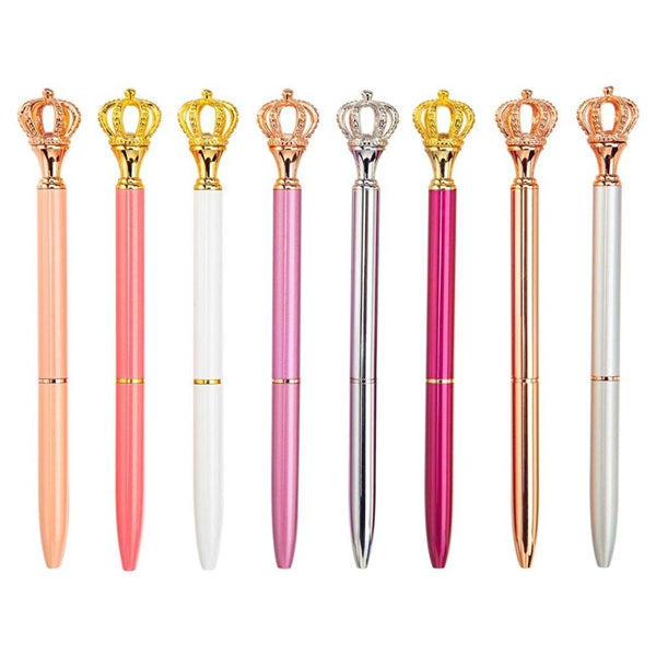 Shiny Metal Royal Crown Ballpoint Pen