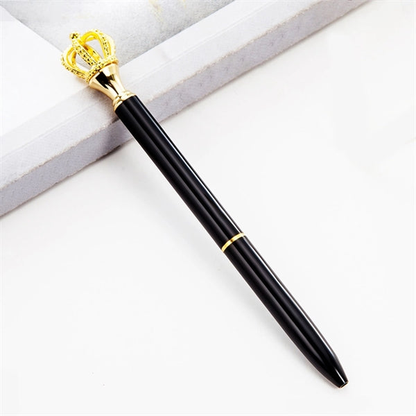 Shiny Metal Royal Crown Ballpoint Pen